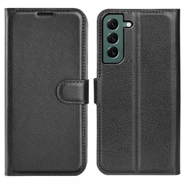 Nordic Covers Samsung Galaxy S23 Plus -suojakotelo Litchi Raven Black