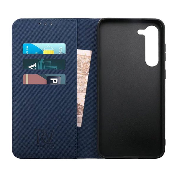 Rvelon Samsung Galaxy S23 Plus kotelo, magneettinen irrotettava kuori, sininen