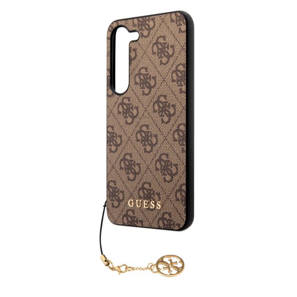 Guess Samsung Galaxy S23 Plus Suojakuori 4G Charms Ruskea