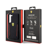 Ferrari Samsung Galaxy S23 Plus Suojakuori Carbon & Stripe, musta