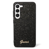 Guess Samsung Galaxy S23 Plus kuoret Fixed Glitter Case musta