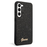 Guess Samsung Galaxy S23 Plus kuoret Fixed Glitter Case musta