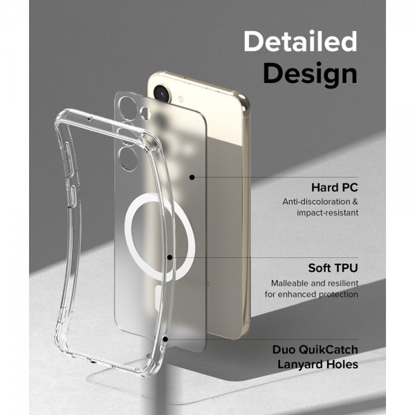 Ringke Samsung Galaxy S23 Plus -suojakuori Fusion Magnetic Matte Clear
