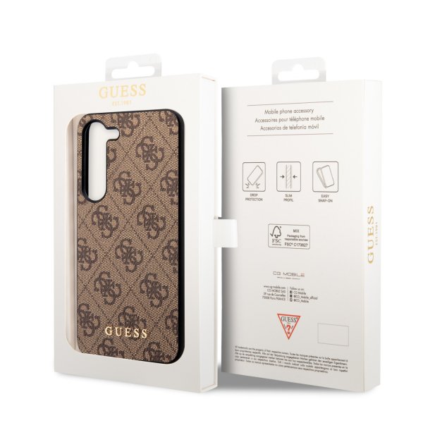 Guess Samsung Galaxy S23 Kuori 4G Charms Ruskea