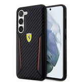 Ferrari Samsung Galaxy S23 Kuori Carbon & Stripe Musta