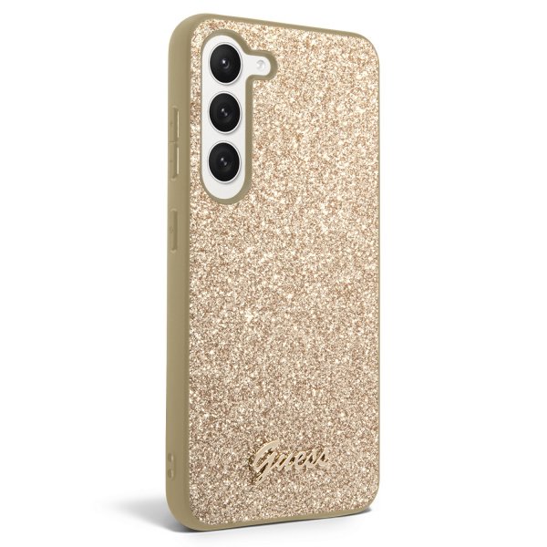 Guess Samsung Galaxy S23 Kuori Fixed Glitter Case Kulta