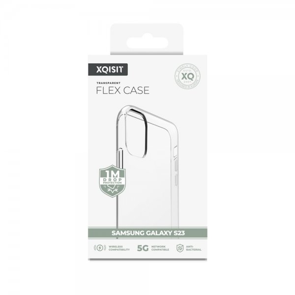 Xqisit Samsung Galaxy S23 Kuori Flex Case Läpinäkyvä