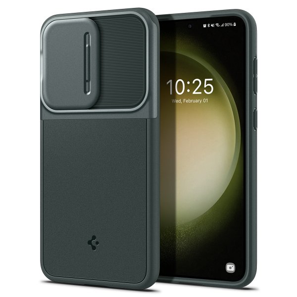 Spigen Samsung Galaxy S23 Kuori Optik Armor Abyss Green
