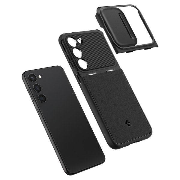 Spigen Samsung Galaxy S23 Kuori Optik Armor Musta