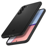 Spigen Samsung Galaxy S23 Kuori Thin Fit Musta