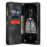 CaseMe Samsung Galaxy S23 Ultra Kotelo 008 Series Irrotettava Kuori Musta