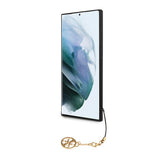 Guess Samsung Galaxy S23 Ultra -suojakuori 4G Charms, ruskea