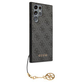 Guess Samsung Galaxy S23 Ultra Kuori 4G Charms Harmaa
