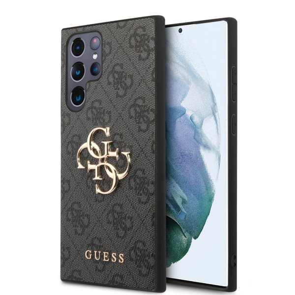 Guess Samsung Galaxy S23 Ultra Kuori 4G Logo Harmaa