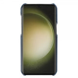 Samsung Galaxy S23 Ultra Kotelo Aitoa Nahkaa MagSafe Tummansininen