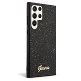 Guess Samsung Galaxy S23 Ultra Kuori Fixed Glitter Case Musta
