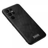 Sulada Samsung Galaxy S23 Ultra Kuori Nahkakuvio Musta