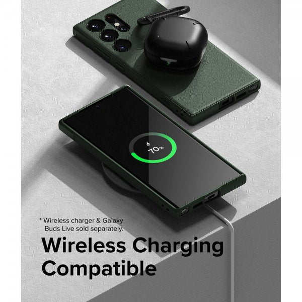 Ringke Samsung Galaxy S23 Ultra -suojakuori Onyx Dark Green