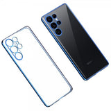 Sulada Samsung Galaxy S23 Ultra Kuori Pinnoitettu Reuna Sininen