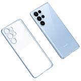 Sulada Samsung Galaxy S23 Ultra Kuori Pinnoitetut Reunat Vaaleansininen