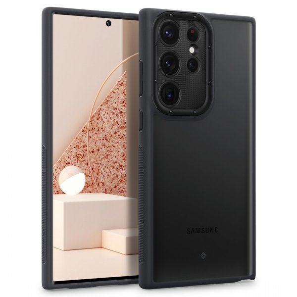 Caseology Samsung Galaxy S23 Ultra kuori Skyfall Matte Black