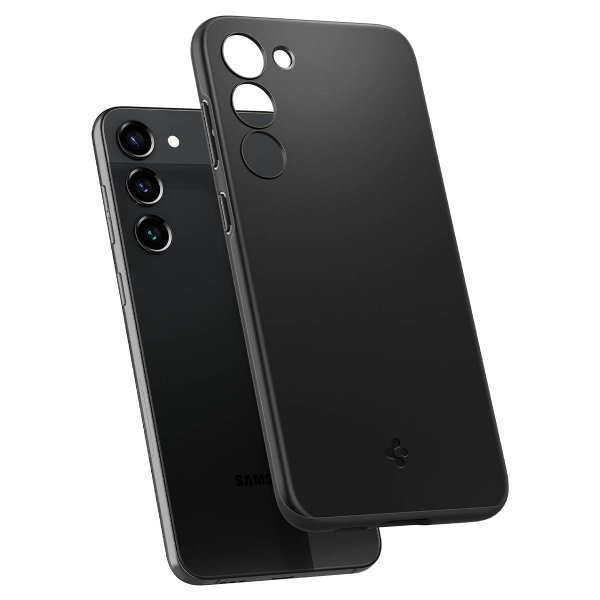 Spigen Samsung Galaxy S23 Plus -suojakuori, Thin Fit, musta