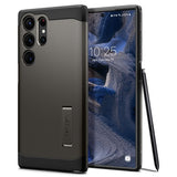 Spigen Samsung Galaxy S23 Ultra -suojakuori Tough Armor Gunmetal