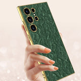 GKK Samsung Galaxy S23 Ultra Kuori Kangas Reunapinnoitus Vihreä