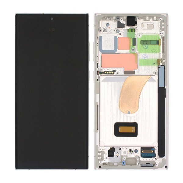 Samsung Galaxy S23 Ultra näyttö LCD-näytöllä – Kermansävy