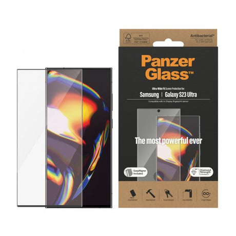 PanzerGlass Samsung Galaxy S23 Ultra -näytönsuoja Ultra-Wide Fit EasyAligner