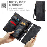 CaseMe Samsung Galaxy S24 FE Fodral 008 Series Irrotettava Kuori Musta