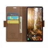 CaseMe Samsung Galaxy S24 FE Kotelo 023 Series Ruskea