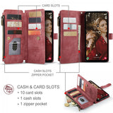 CaseMe Samsung Galaxy S24 FE -suojakotelo C30-sarja punainen