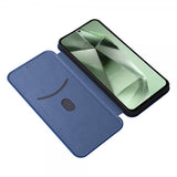 Samsung Galaxy S24 FE -suojakuori, hiilikuitukuvioitu, sininen