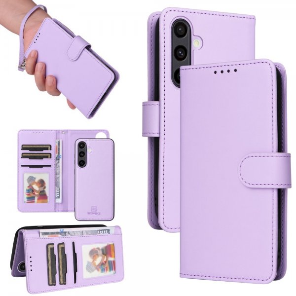 Betopnice Samsung Galaxy S24 FE -kuori irrotettavalla kannella 005 Violetti