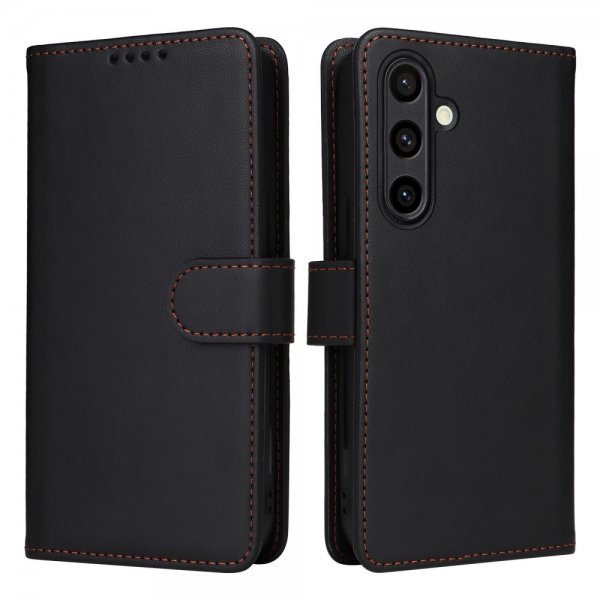 Betopnice Samsung Galaxy S24 FE -kuori irrotettavalla kannella 005 Musta