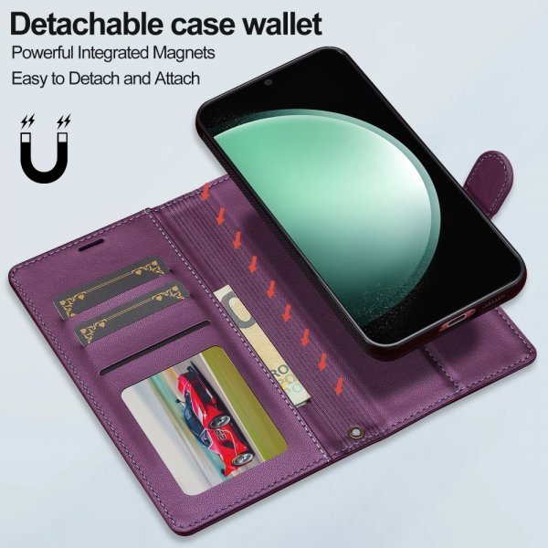 Lc.Imeeke Samsung Galaxy S24 FE -kuori irrotettavalla kuorella L2 Series MagSafe violetti
