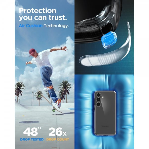 Spigen Samsung Galaxy S24 FE Suojakuori Ultra Hybrid Crystal Clear