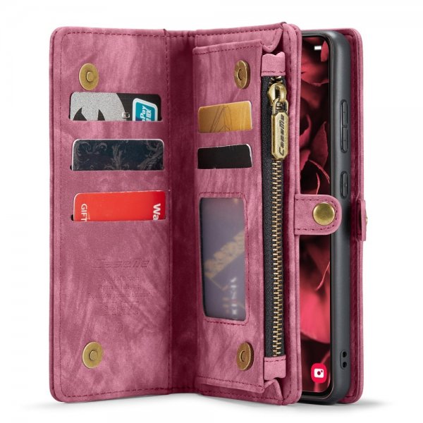 CaseMe Samsung Galaxy S24 -suojakotelo 008 Series, irrotettava kuori, punainen