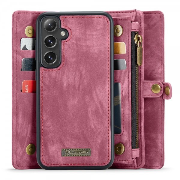 CaseMe Samsung Galaxy S24 -suojakotelo 008 Series, irrotettava kuori, punainen