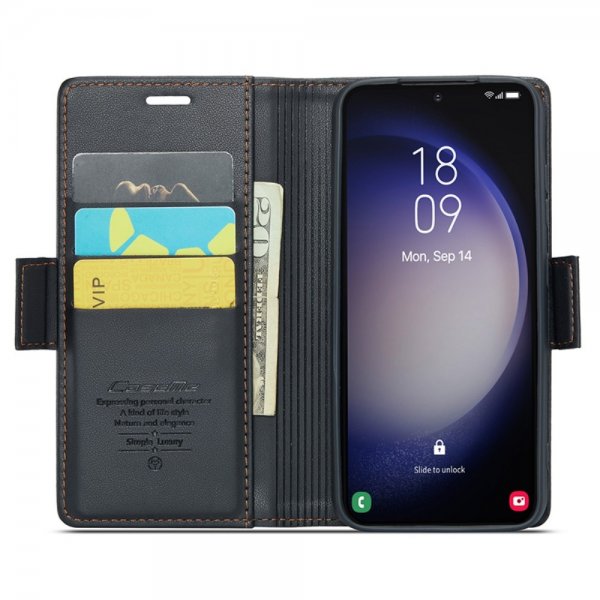 CaseMe Samsung Galaxy S24 Suojakotelo 023 Series Musta
