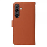 Betopnice Samsung Galaxy S24 Suojakotelo irrotettavalla kuorella 005 Ruskea