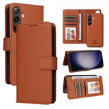 Betopnice Samsung Galaxy S24 Suojakotelo irrotettavalla kuorella 005 Ruskea