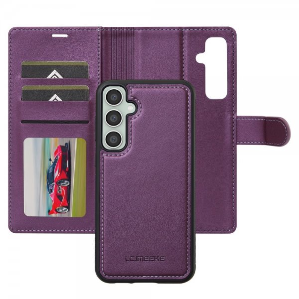Lc.Imeeke Samsung Galaxy S24 -kotelo irrotettavalla kuorella L2 Series MagSafe violetti