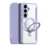 Dux Ducis Samsung Galaxy S24 -kotelo, Skin X Pro Series, jalusta, MagSafe, violetti