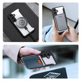 Dux Ducis Samsung Galaxy S24 -kuori Skin X Pro Series Kickstand MagSafe musta
