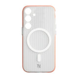 Rvelon Samsung Galaxy S24 Kuori Poimutettu MagSafe Oranssi