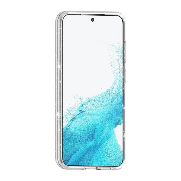 Samsung Galaxy S24 Kuori Glitter Iskunkestävä Läpinäkyvä