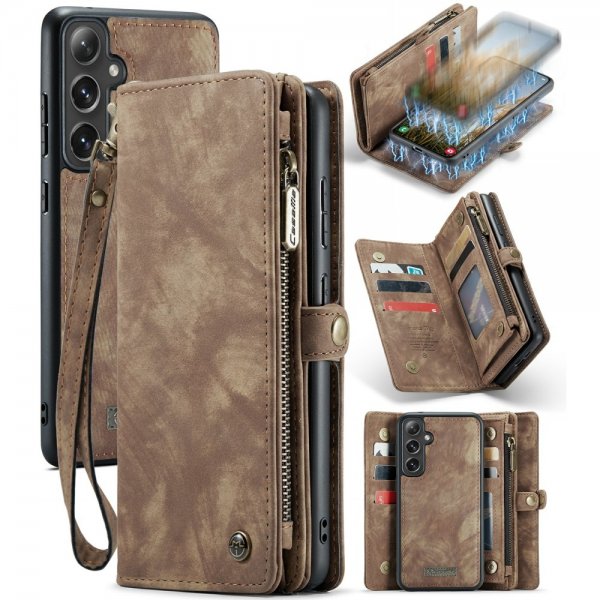 CaseMe Samsung Galaxy S24 Plus -kotelo 008 Series Irrotettava kuori Ruskea