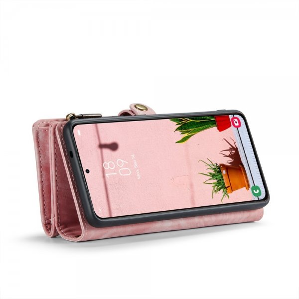 CaseMe Samsung Galaxy S24 Plus -kotelo, 008-sarja, irrotettava kuori, pinkki
